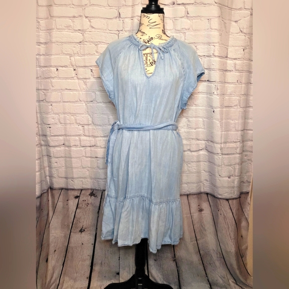 Cloth & Stone Tie Waist Mini Drrss Size Medium - Picture 3 of 8